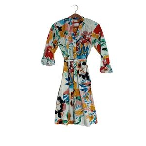 Anthropologie Floral Print Dress